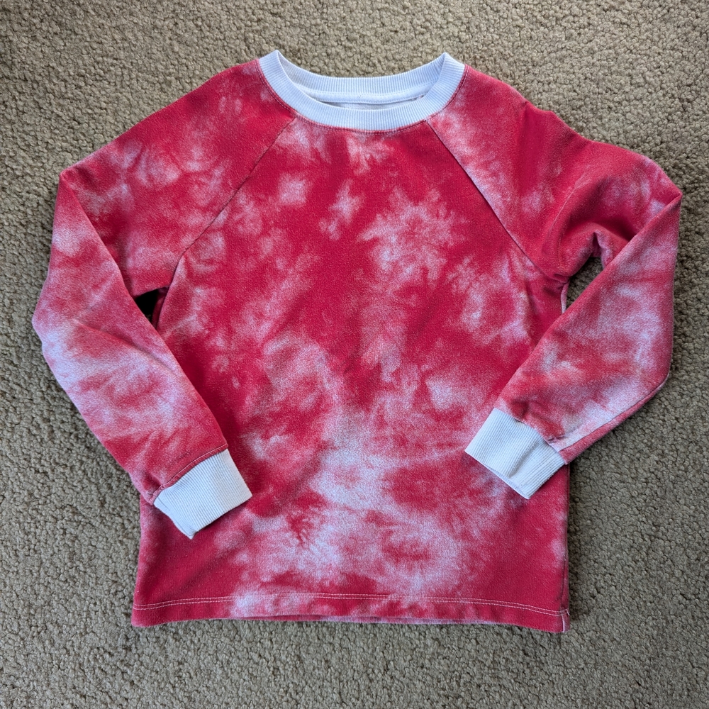 Cat & Jack Red Tie-Dye Sweatshirt
